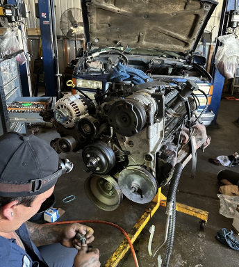Engine rebuild in progress