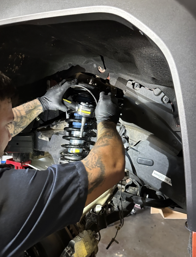 Precision strut install